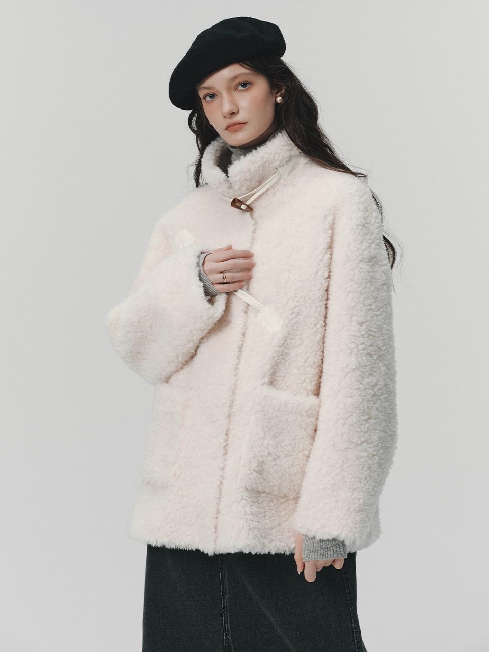 LENINA BABY OVER wool coat [WHITE]
