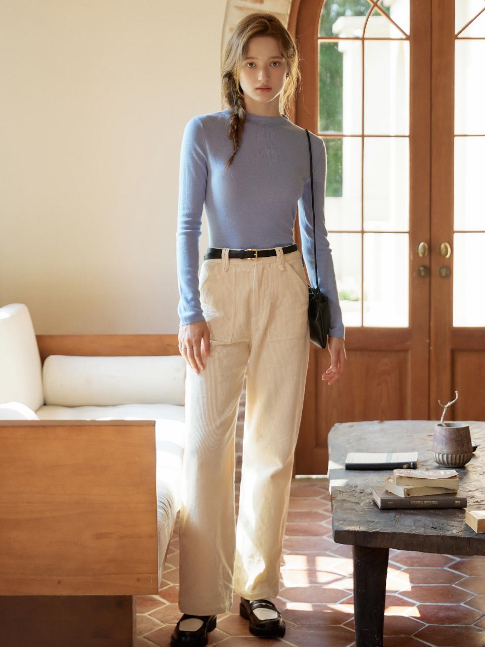 LENINA Corduroy Flare Retro Pants