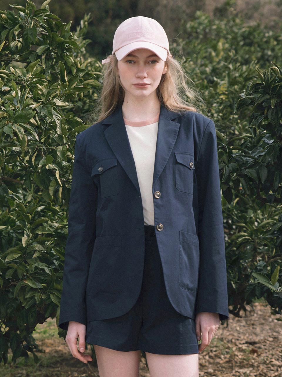 LENINA ETRE embroidery ball cap [PINK]