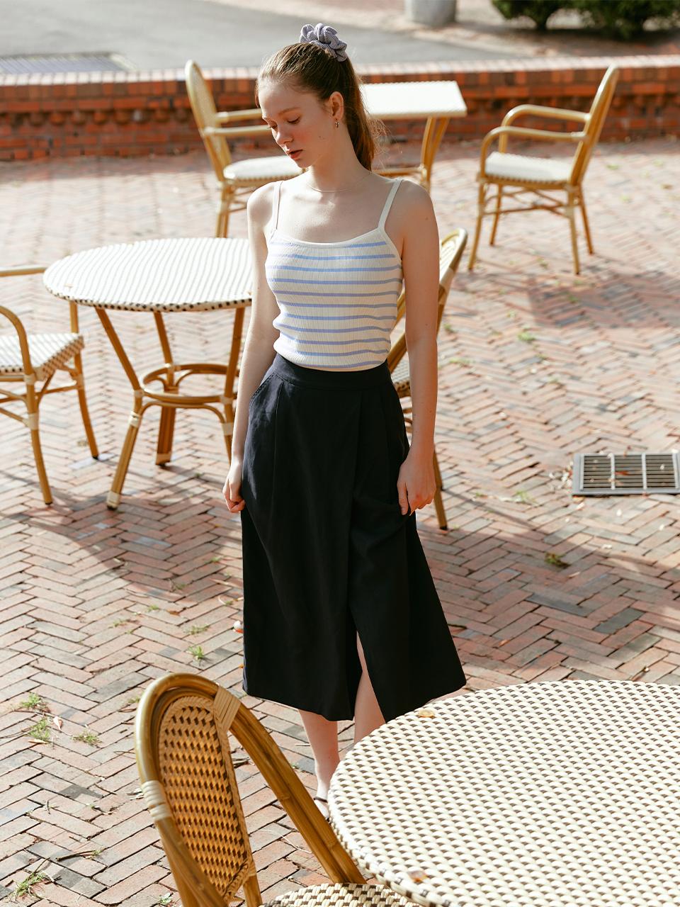 LENINA MARS Lap Skirt [Navy]