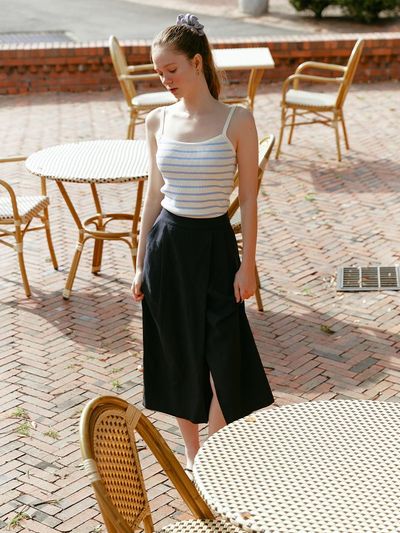 LENINA MARS Lap Skirt [Navy]