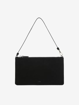 LENINA Nubuck Leather Mini Shoulder Bag [Beige]