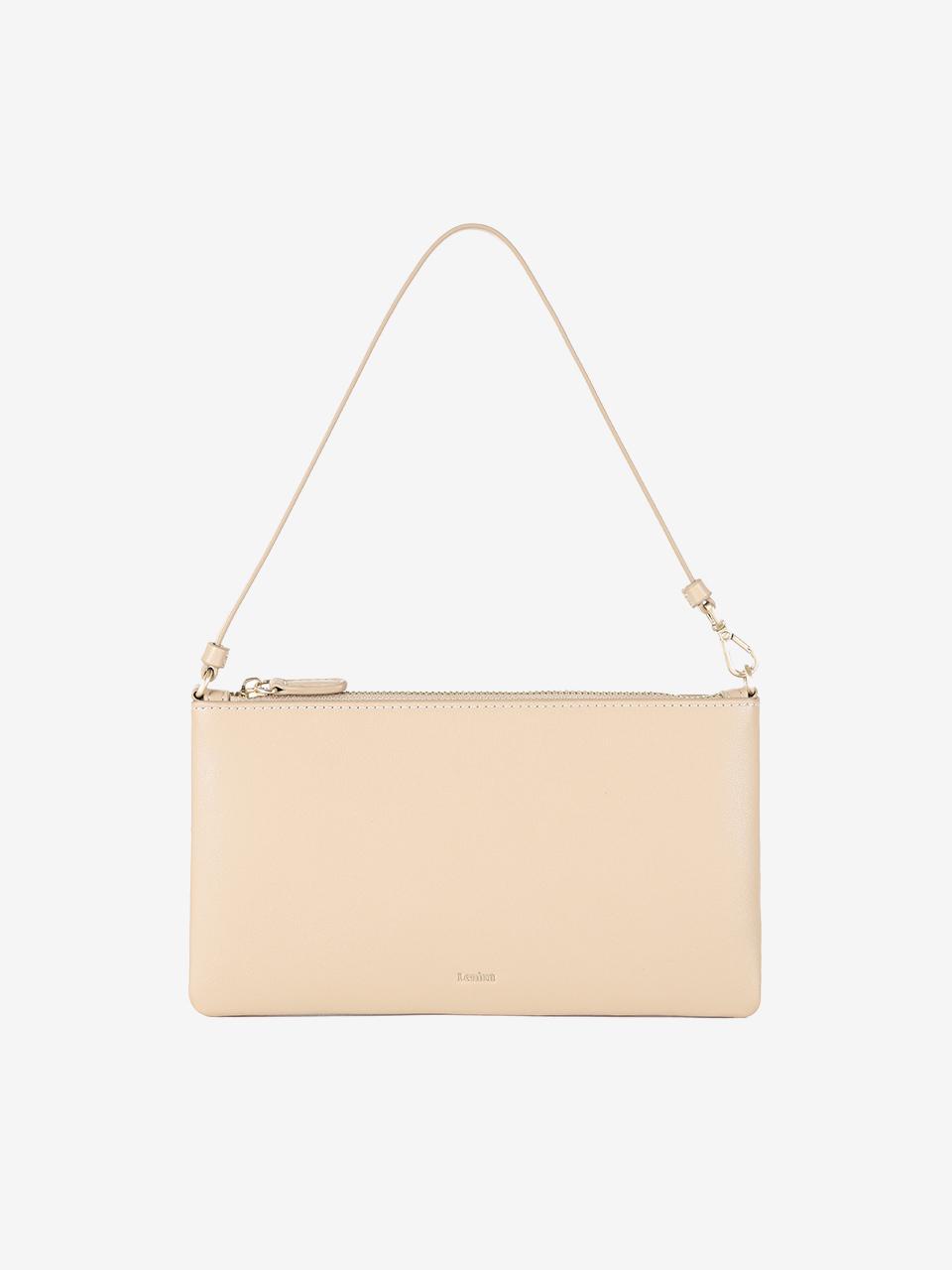 LENINA Rectangular Adjustable Mini Shoulder Bag [Beige]