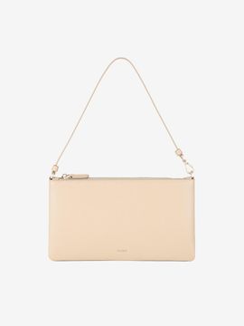 LENINA Rectangular Adjustable Mini Shoulder Bag [Beige]