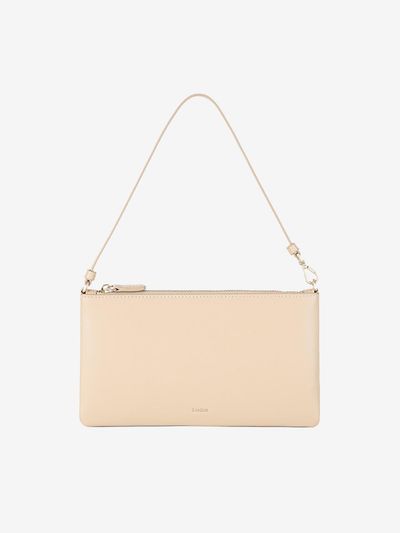 LENINA Rectangular Adjustable Mini Shoulder Bag [Beige]