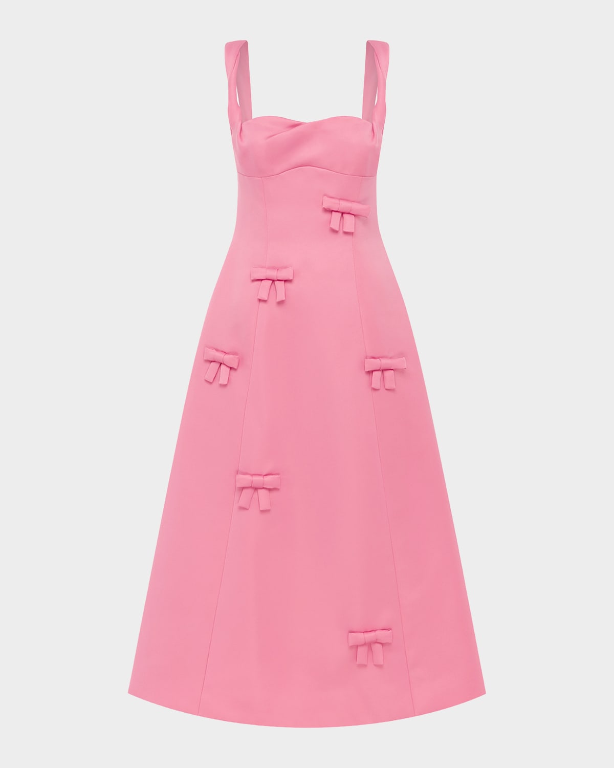LEO LIN Beatrice Bow Midi Dress