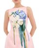 Leo Lin Leo Lin Ali Embroidered Mini Dress Bouquet Print in Pastel Pink - 1