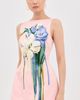 Leo Lin Leo Lin Ali Embroidered Mini Dress Bouquet Print in Pastel Pink - 2