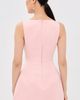 Leo Lin Leo Lin Ali Embroidered Mini Dress Bouquet Print in Pastel Pink - 3