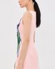 Leo Lin Leo Lin Ali Embroidered Mini Dress Bouquet Print in Pastel Pink - 4