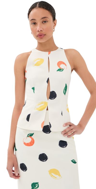 Leo Lin Leo Lin Amelia Top Citrus Spots