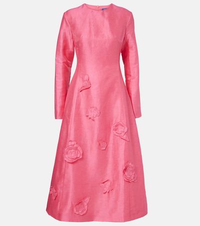 Leo Lin Leo Lin Amira floral-appliquÃ© cocktail dress