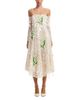 Leo Lin Leo Lin Ana Off Shoulder Embellished Lace Bustier Midi Dress - 1