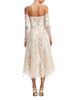 Leo Lin Leo Lin Ana Off Shoulder Embellished Lace Bustier Midi Dress - 4