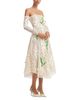 Leo Lin Leo Lin Ana Off Shoulder Embellished Lace Bustier Midi Dress - 5