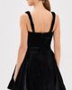 Leo Lin Leo Lin Ariel Velvet Bow Mini Dress Ebony - 3