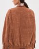 Leo Lin Leo Lin Astrid Embellished Vegan Suede Jacket Chestnut - 3
