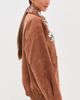 Leo Lin Leo Lin Astrid Embellished Vegan Suede Jacket Chestnut - 4