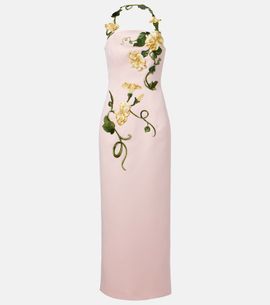 Leo Lin - - Exclusive Rayna Floral-Appliqud Crepe Maxi Dress - Purple - AU 16 Leo Lin - - Exclusive Rayna Floral-Appliqud Crepe Maxi Dress - Purple - AU 16