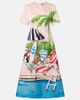 Leo Lin Leo Lin Caroline cotton and silk midi dress - 1
