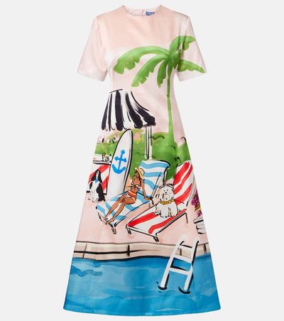 Leo Lin Leo Lin Caroline cotton and silk midi dress