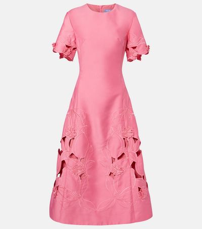 Leo Lin Leo Lin Caroline laser-cut midi dress