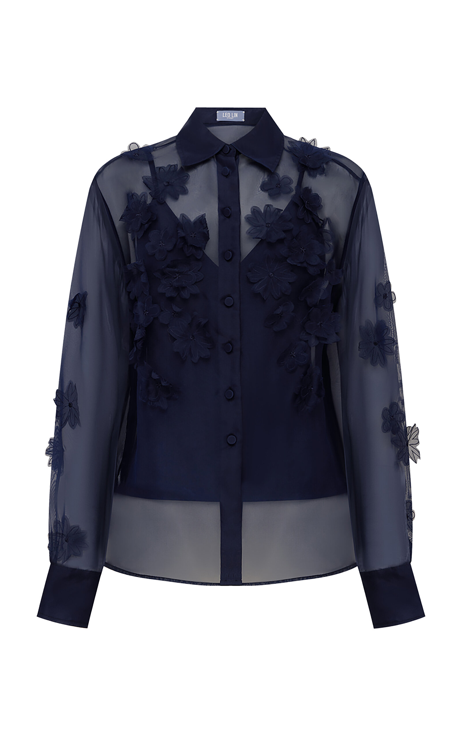 Leo Lin Leo Lin Cassia Petal Shirt Midnight