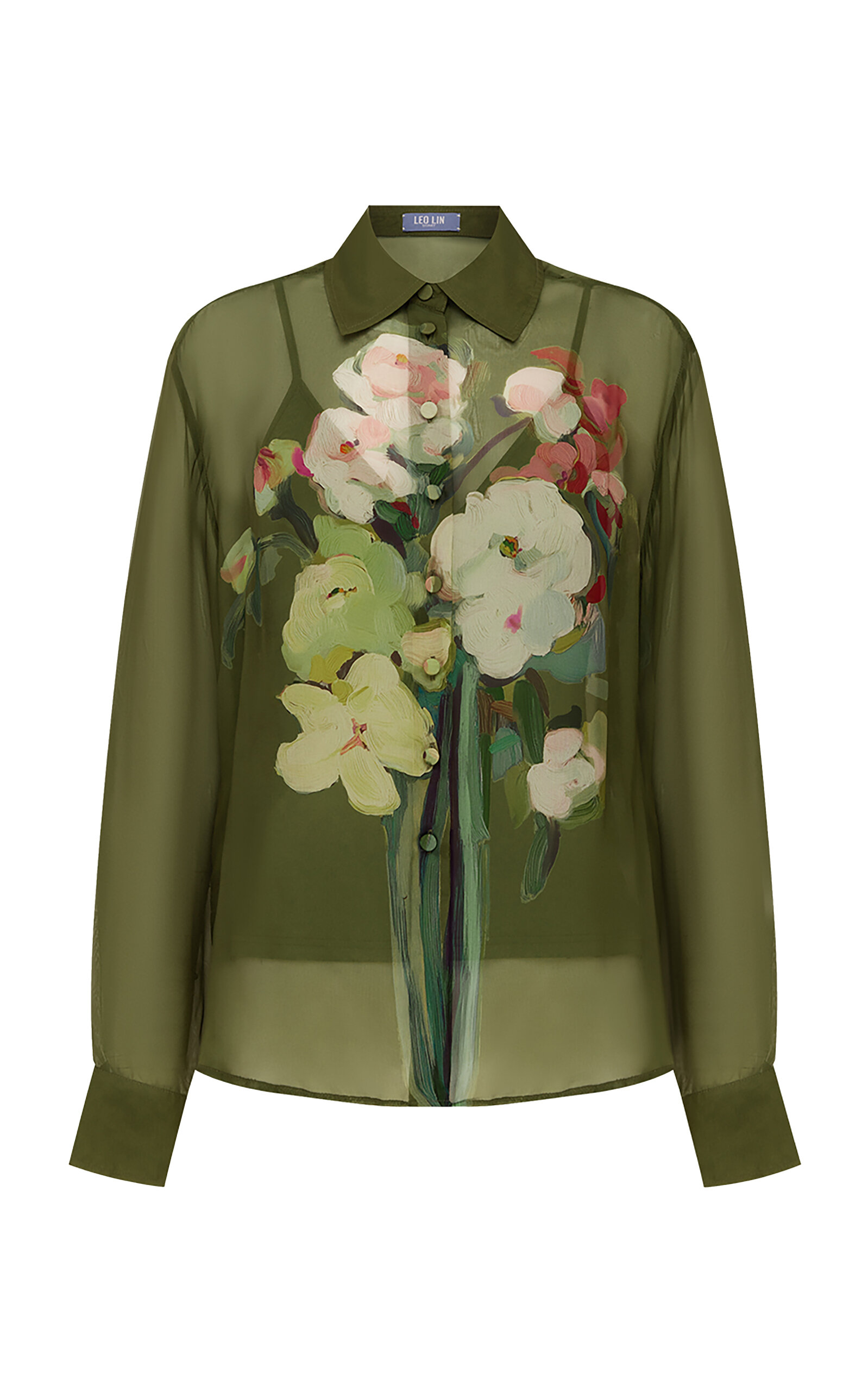 Leo Lin Leo Lin Cassia Shirt Reverie Print In Olive