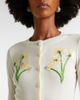 Leo Lin Leo Lin Claire embellished wool and cashmere cardigan - 3