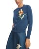 Leo Lin Leo Lin Claire Embroidered Wool Cashmere Cardigan - 1