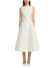 Leo Lin Leo Lin Cleo Wool & Silk Embellished Sleeveless Midi Dress - 1