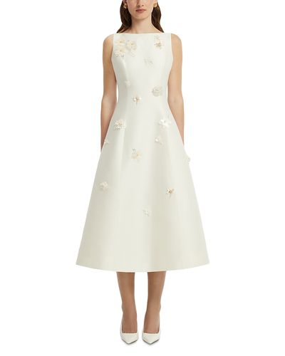 Leo Lin Leo Lin Cleo Wool & Silk Embellished Sleeveless Midi Dress