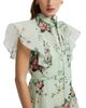 Leo Lin Leo Lin Elsie Linen & Silk Flutter Sleeve Midi Dress - 2