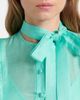 Leo Lin Leo Lin Elsie tie-neck linen and silk maxi dress - 3