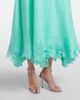 Leo Lin Leo Lin Elsie tie-neck linen and silk maxi dress - 4