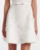 Leo Lin Leo Lin Elyse floral-appliquÃ© linen and silk minidress - 4