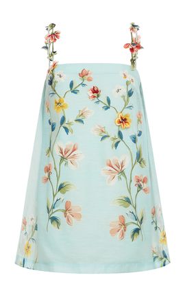 Leo Lin Leo Lin Fiona Embroidered LinenSIlk Mini Dress