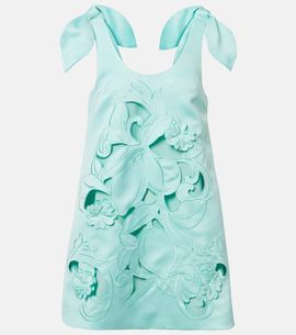 Leo Lin Leo Lin Harper bow-detail embroidered minidress