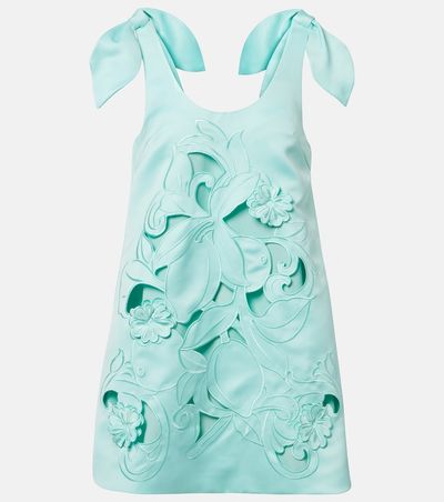 Leo Lin Leo Lin Harper bow-detail embroidered minidress