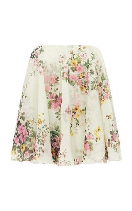 Leo Lin Leo Lin Ixia Bustier Top Posy Print In Snow