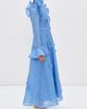 Leo Lin Leo Lin Katrina Applique Butterfly Sleeve Dress Azure - 4