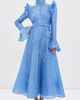 Leo Lin Leo Lin Katrina Applique Butterfly Sleeve Dress Azure - 5