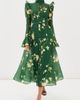 Leo Lin Leo Lin Katrina Butterfly Sleeve Midi Dress Forest Print - 2