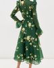 Leo Lin Leo Lin Katrina Butterfly Sleeve Midi Dress Forest Print - 3