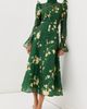 Leo Lin Leo Lin Katrina Butterfly Sleeve Midi Dress Forest Print - 5