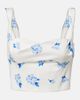 Leo Lin Leo Lin Lexi floral cotton crop top - 1