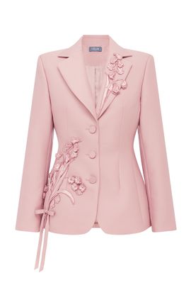 Leo Lin Leo Lin Lisa Applique Fitted Blazer Rose