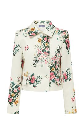 Leo Lin Leo Lin Louisa Jacket Posy Print In Snow