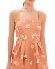 Leo Lin Leo Lin Piper Bell Shape Mini Dress Lily Print in Ochre - 1