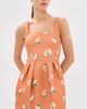 Leo Lin Leo Lin Piper Bell Shape Mini Dress Lily Print in Ochre - 2